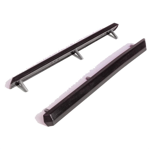 Front Bumper Guards. Made with steel cores. 8 In. long X 11/16 In. wide. Pair. FRONT BUMPER GUARD 70-72 CHALLENGER PAIR